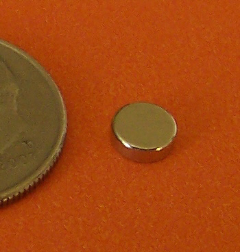 N48 Neodymium Magnets 3/16 in x 1/16 in Disks