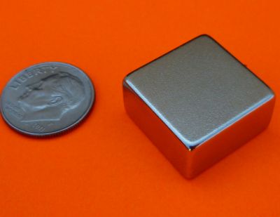 Neodymium Magnet 3/4 in X 3/4 in X 3/8 in N45 Rare Earth blocks