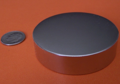 N50 Neodymium Magnets 2 in x 1/2 in Disc