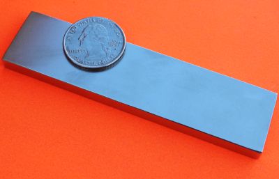 Rare Earth Magnets NdFeB Block 3 in x 1 in x 1/4 in N42