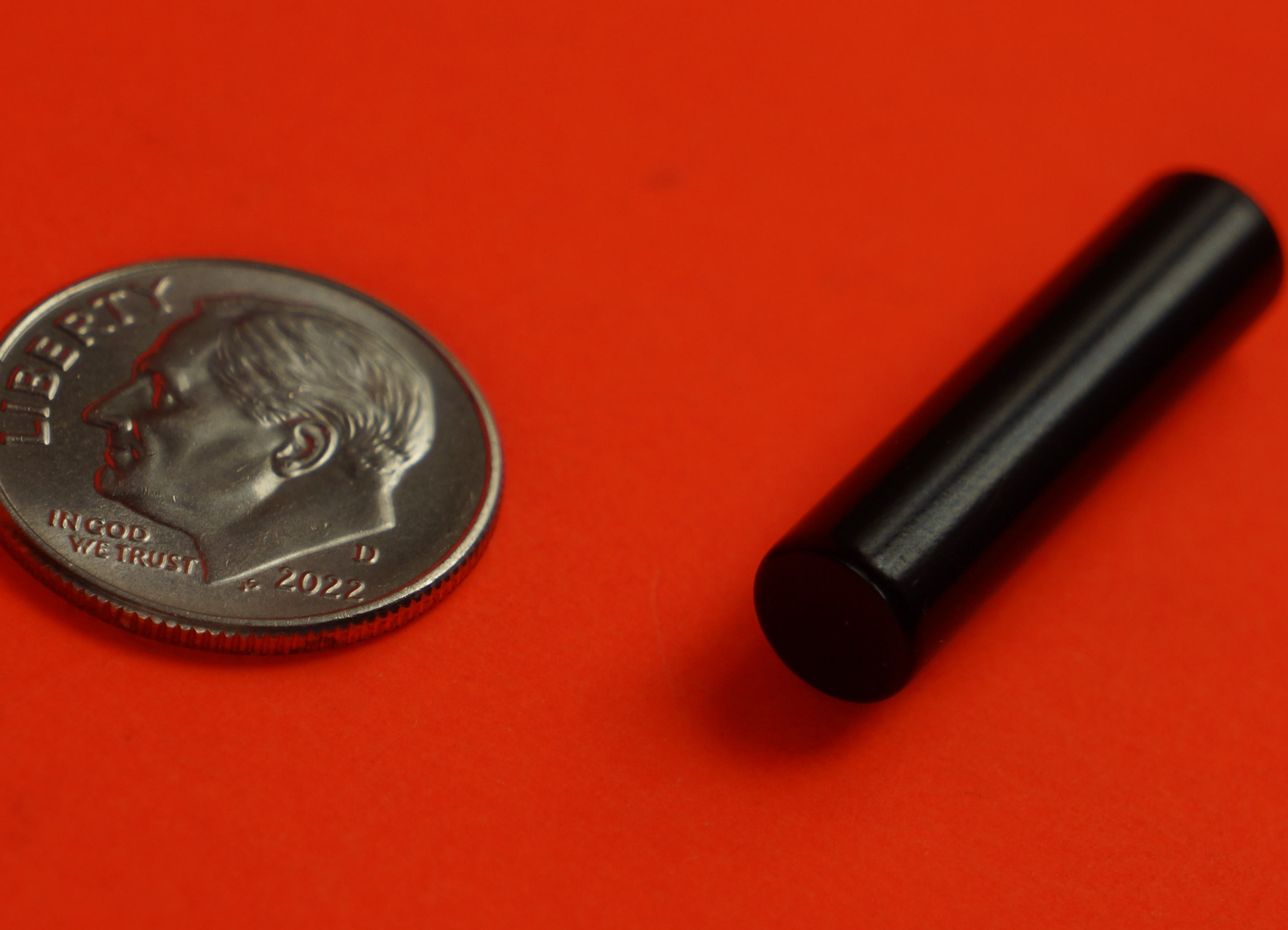 Neodymium Magnets 1/4 in x 1 in Epoxy+Ni Cylinder