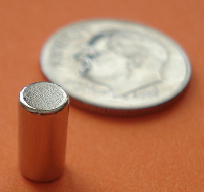 N52 Strong Neodymium Cylinder Magnets 3/16 in x 3/8 in