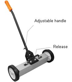 Magnetic Sweeper 72 square-inch Nail Metal & Meteorite Sweeper