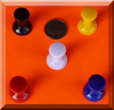 Magnetic Push Pins 5/8 in dia x 3/4 in Neodymium Pushpin Magnets